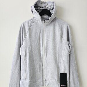NWT LULULEMON HULS Light Gray Grey City Sweat Full Zip Hoodie Men's XXL